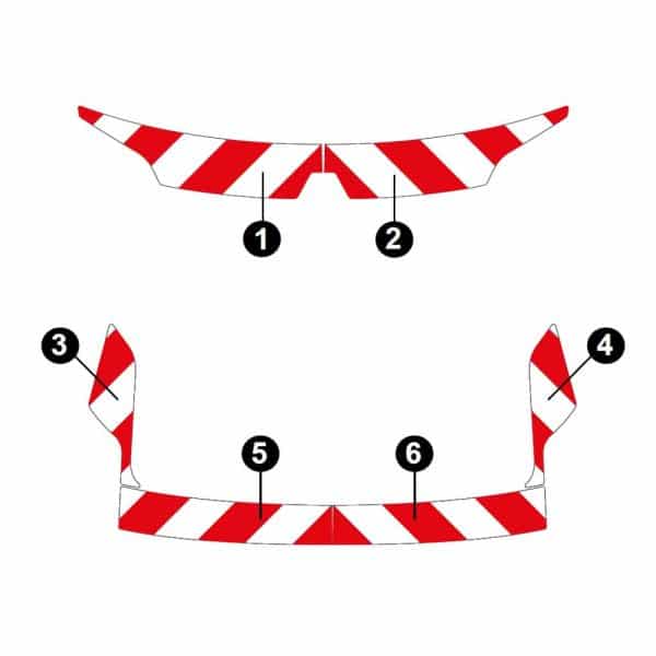 Kit Rouge-Blanc CL. B Standard - RENAULT R5 (2024) – Image 3